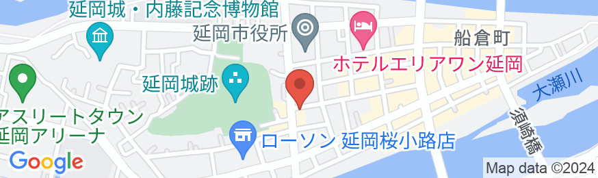 延岡ホテルの地図