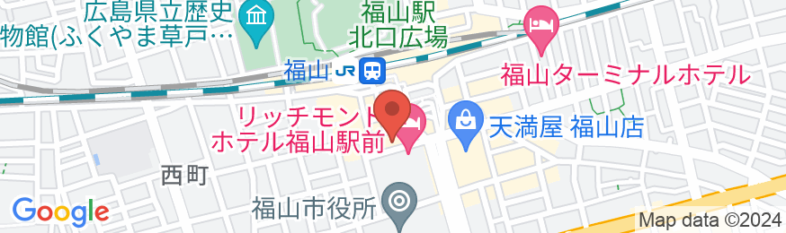 ホテル1-2-3福山の地図