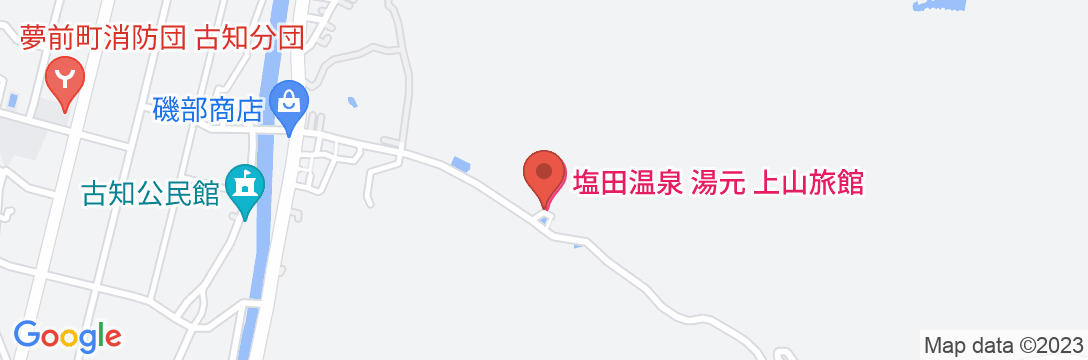 塩田温泉 上山旅館の地図
