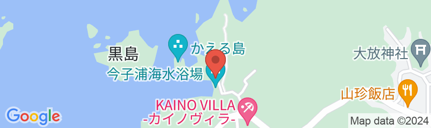 かえる島と田舎料理の漁師宿 双葉荘の地図