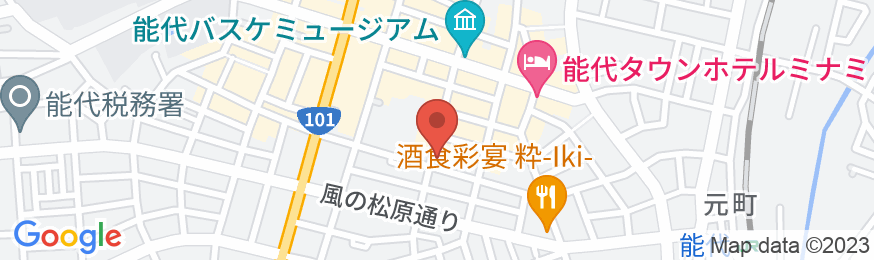 あづま旅館<秋田県能代市>の地図