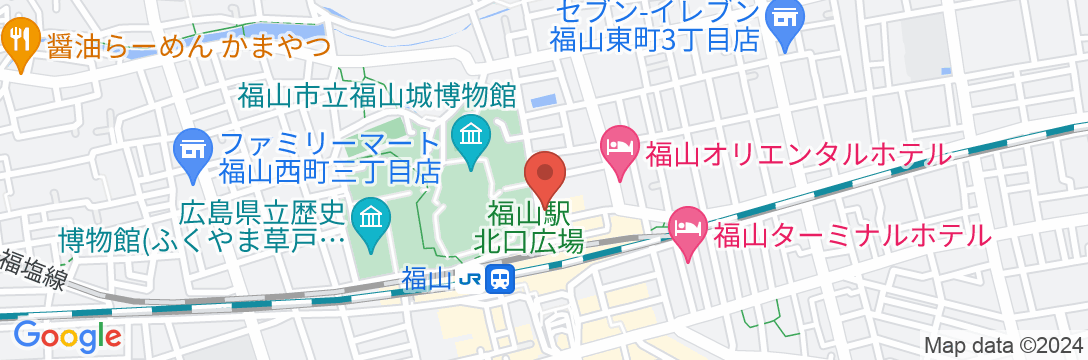 ベッセルイン福山駅北口(福山城前・福山2号店)の地図