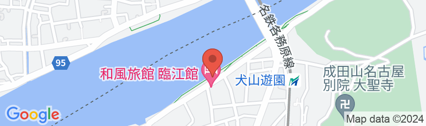 犬山温泉 臨江館の地図