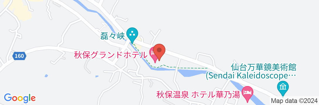 秋保温泉 秋保グランドホテルの地図