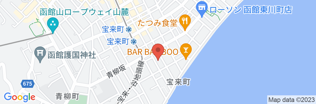ビジネスホテル ぼくんち函館の地図