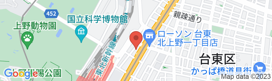 アパホテル〈上野駅北〉(全室禁煙)の地図