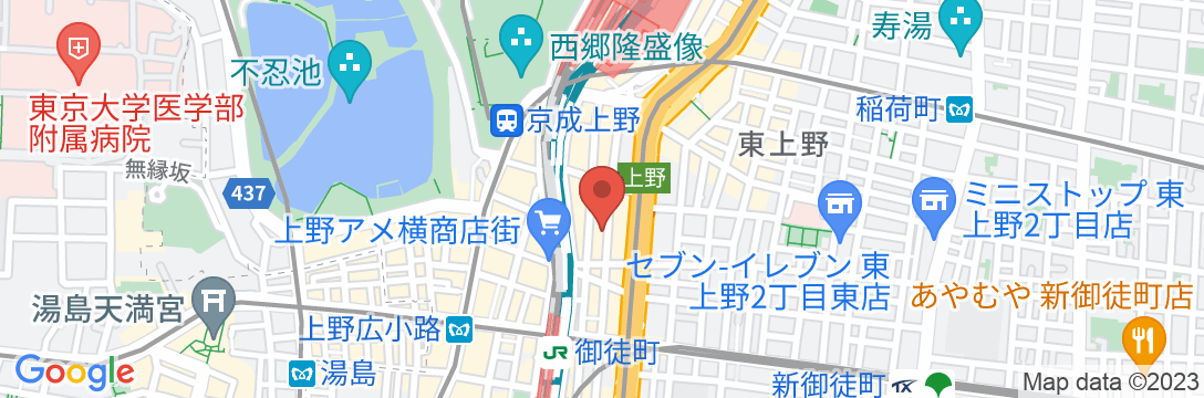 グランカスタマ上野店の地図