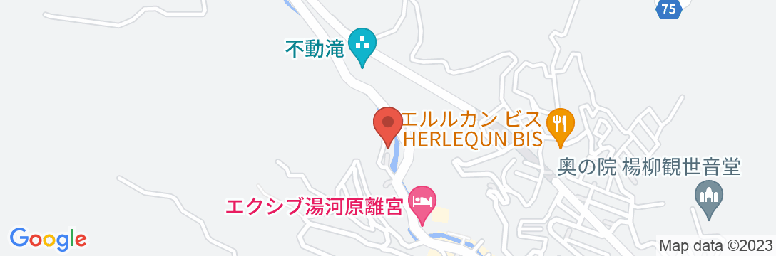 湯河原温泉 ひばり荘の地図