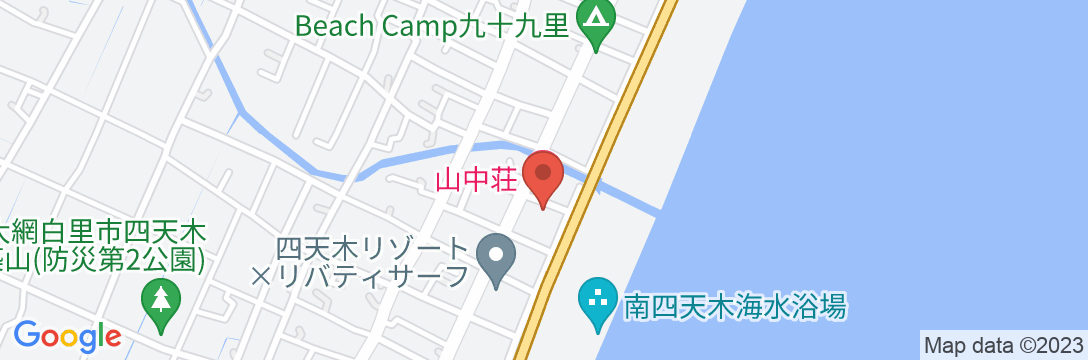 民宿旅館 山中荘の地図