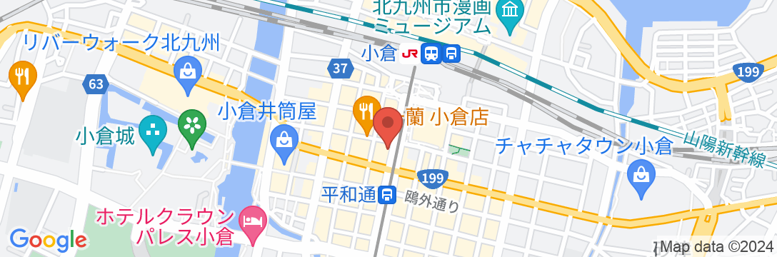 ダイワロイネットホテル小倉駅前の地図