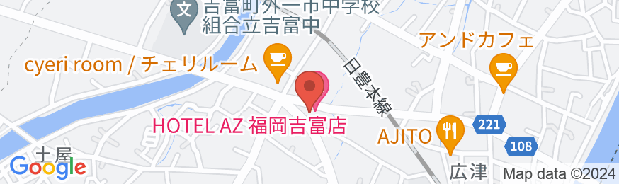 HOTEL AZ 福岡吉富店の地図