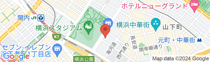 横浜セントラルホステルの地図
