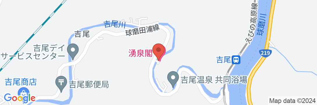 湧泉閣の地図