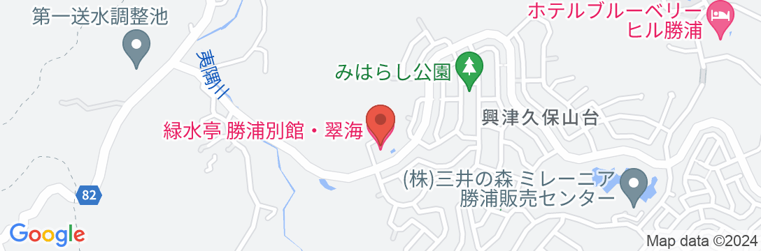 南房総 勝浦 翠海(すいか)の地図