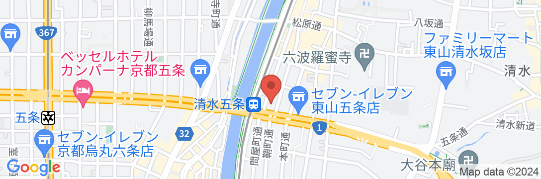 アーバイン京都 清水五条の地図