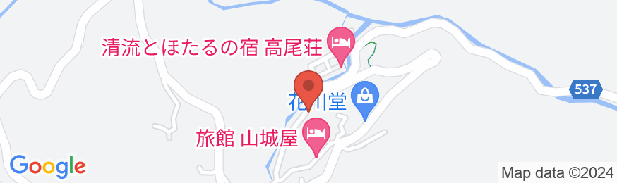湯平温泉 旅館都屋の地図