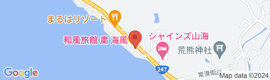 南知多 山海温泉 和風旅館 粛海風の地図