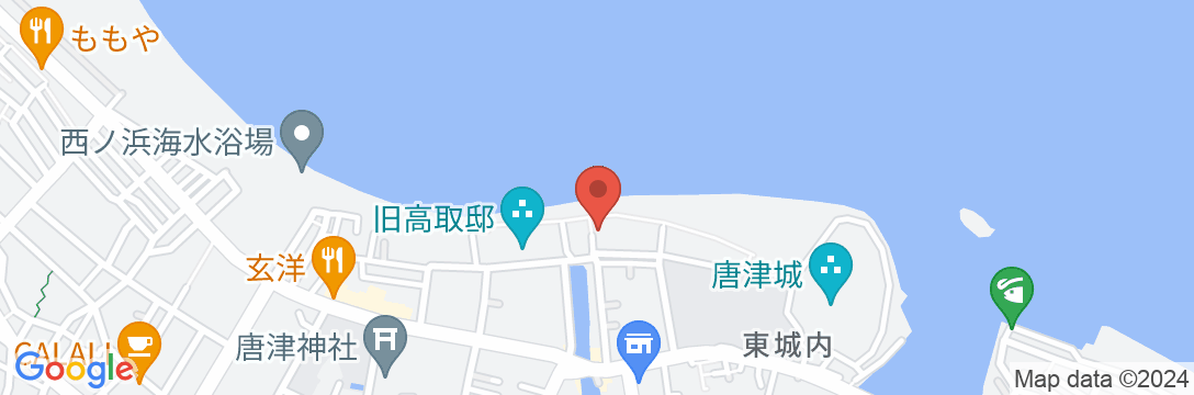 渚館きむら 唐津茶屋の地図