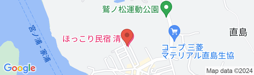 ほっこり民宿 清saya<直島>の地図