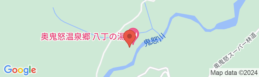日光・奥鬼怒温泉郷の山の宿 八丁の湯の地図