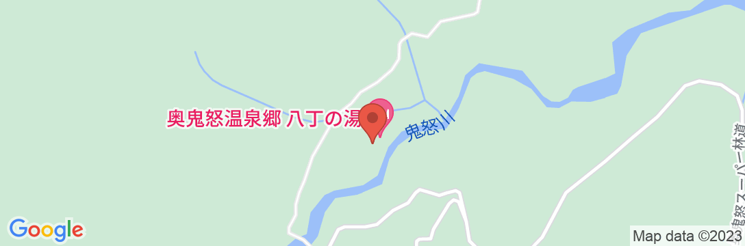 日光・奥鬼怒温泉郷の山の宿 八丁の湯の地図