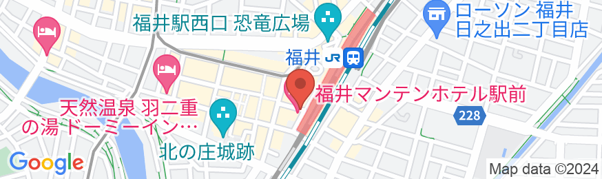 福井マンテンホテル駅前(マンテンホテルチェーン)の地図