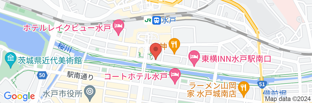 アパホテル〈水戸駅前〉の地図