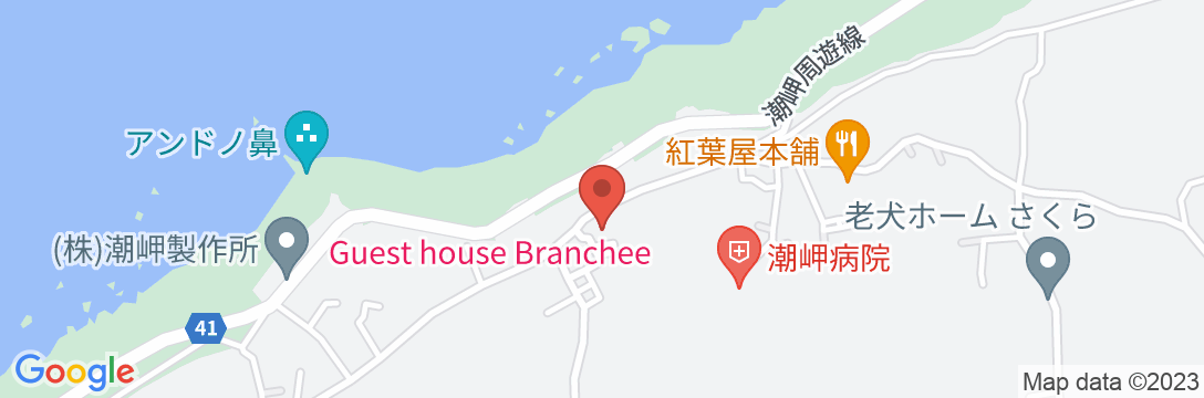 ゲストハウスBrancheeの地図