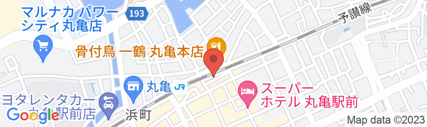 丸亀ゲストハウス ウェルかめの地図