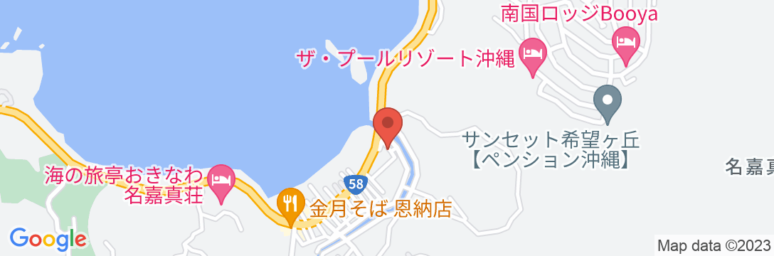 沖縄民宿★美ら海くん!の地図