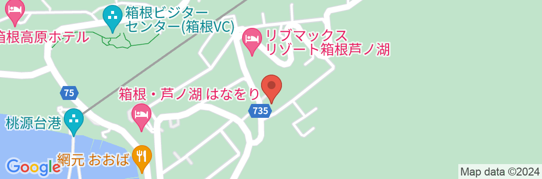 芦ノ湖ペンション森の地図