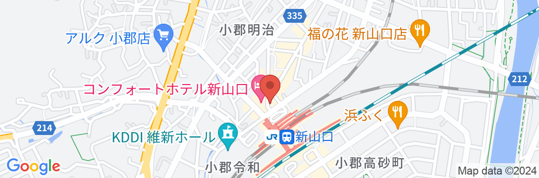 ロイヤルイン新山口駅前の地図