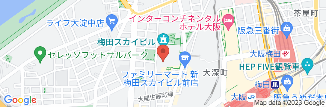 ウェスティンホテル大阪の地図