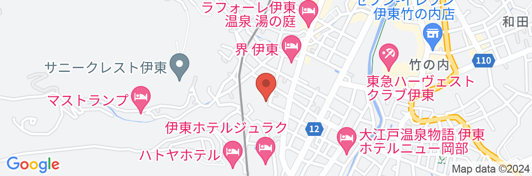 伊豆・伊東温泉 お風呂ずきの宿 大東館の地図