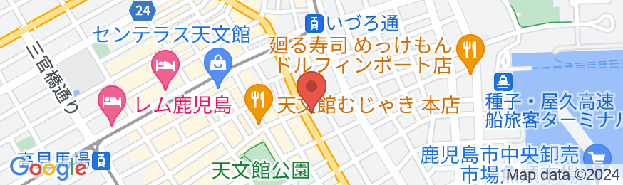 ホテルゲートイン鹿児島(HOTEL GATE IN KAGOSHIMA)の地図
