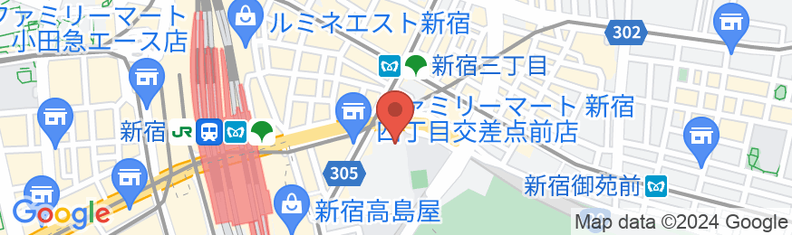 新宿ビジネスホテルの地図