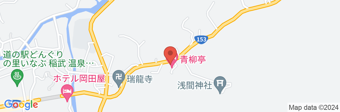 夏焼温泉 青柳亭の地図