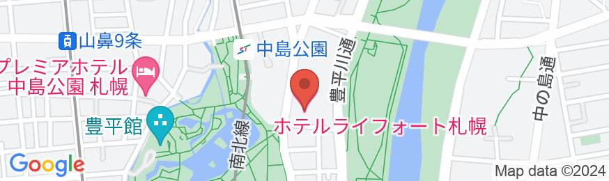 ホテルライフォート札幌の地図