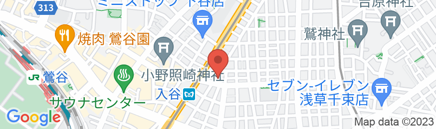 ベッセルイン上野入谷駅前(上野・入谷・鶯谷)の地図