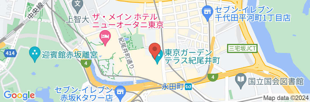 ザ・プリンスギャラリー 東京紀尾井町,ラグジュアリーコレクションホテルの地図