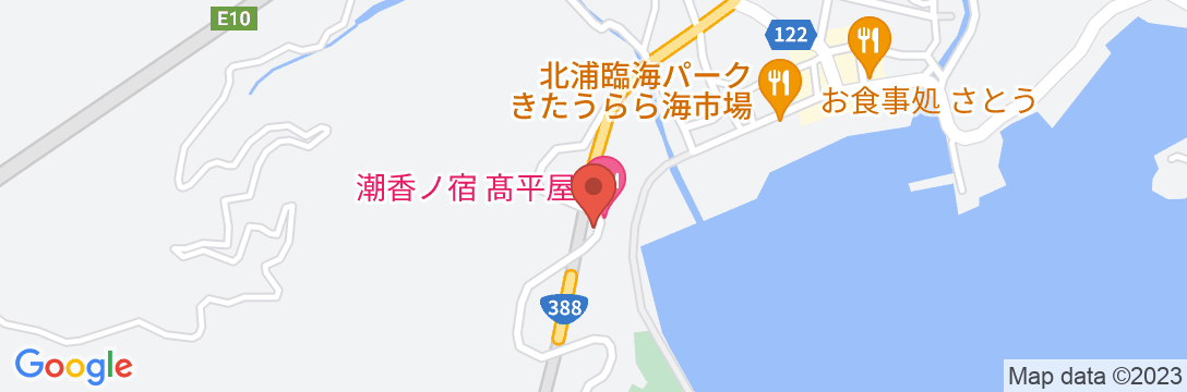 潮香ノ宿 高平屋の地図