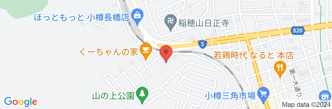 小樽ゲストハウスハーベストの地図