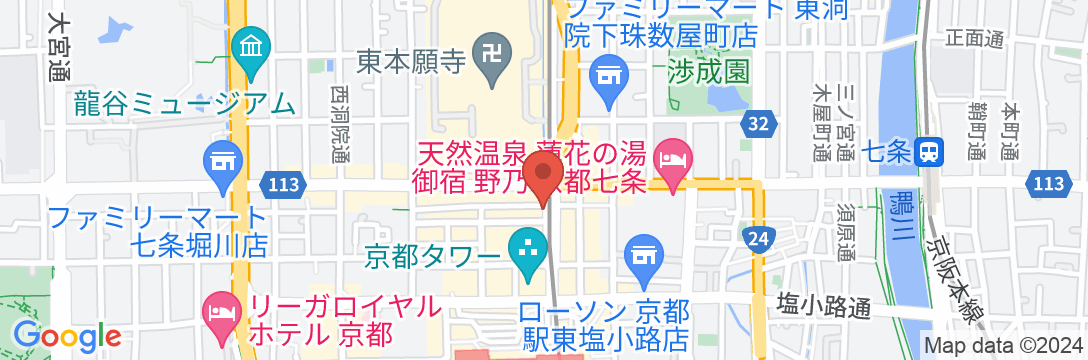 ダイワロイネットホテル京都駅前 PREMIERの地図