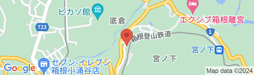 箱根ゲストハウス toiの地図