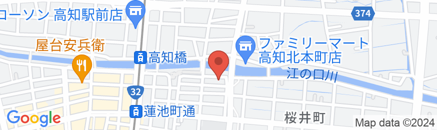 ホテルエリアワン高知(ホテルエリアワングループ)の地図