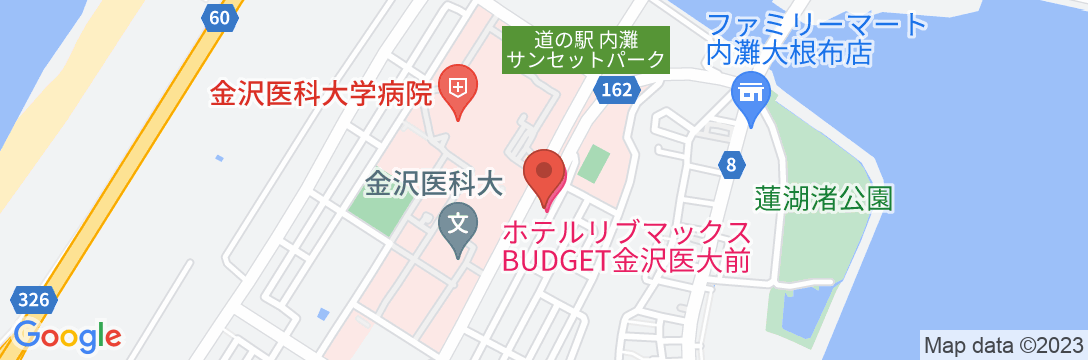 ホテルリブマックスBUDGET金沢医大前の地図