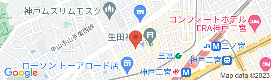 ホテル モンテ エルマーナ神戸 アマリー(ホテルモントレグループ)の地図