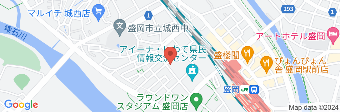 HOTEL JIN盛岡駅前の地図