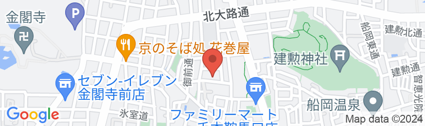 花ノ坊 金閣寺道の地図