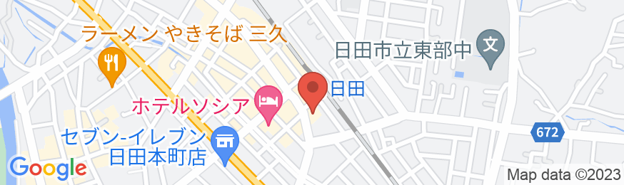 ホテルルートイン日田駅前の地図